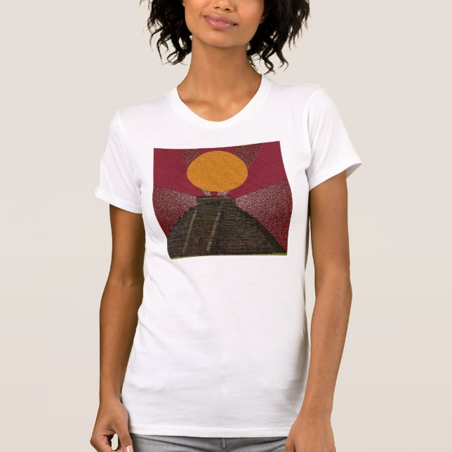 Camiseta Roupa "Chichen maia Itza " do t-shirt de 2012 (Frente)