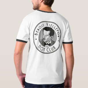 Camiseta Roupa - clube quente de Benoit (front&back do