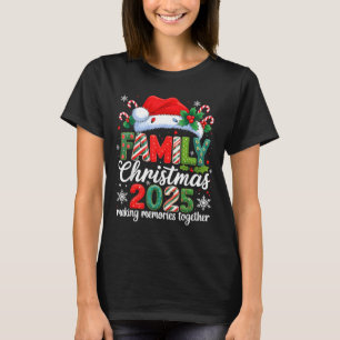 Camiseta Roupa Combinada de Natal da Família 2025 Esquadrão