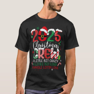 Camiseta Roupa Combinada de Natal da Família 2025 Esquadrão