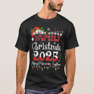 Camiseta Roupa Combinada de Natal da Família 2025 Esquadrão