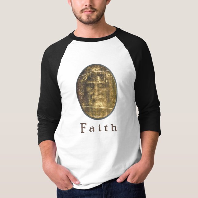 Camiseta Roupa cristã de Turim (Frente)