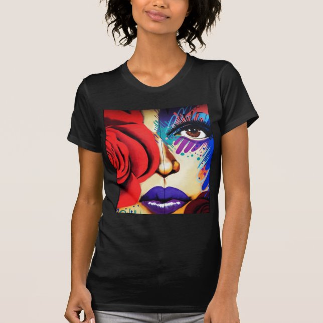 Camiseta Roupa da arte moderna (Frente)