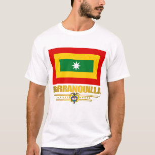 Camiseta Roupa da bandeira de Barranquilla