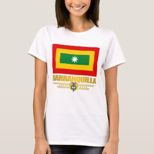 Camiseta Roupa da bandeira de Barranquilla