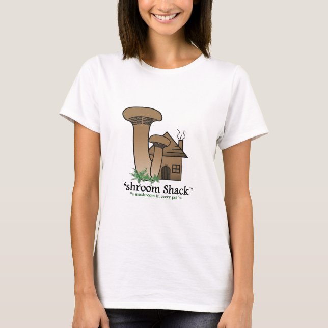 Camiseta 'roupa da barraca do shroom (Frente)
