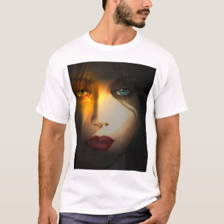 Camiseta Roupa da cara da mulher