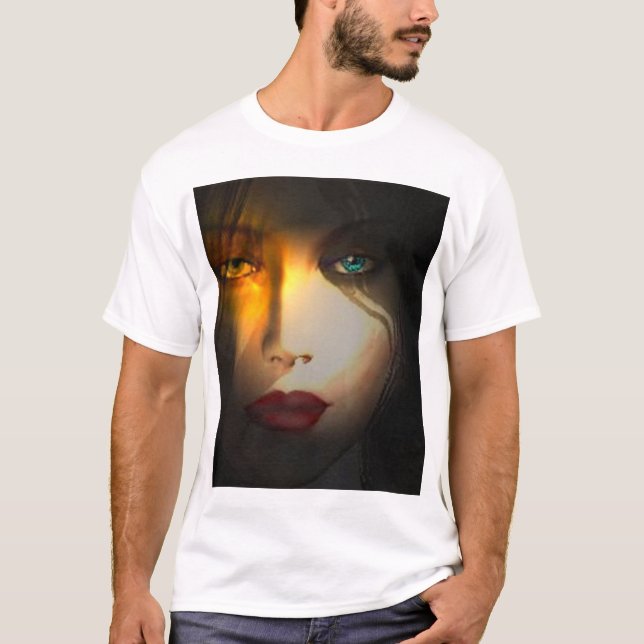 Camiseta Roupa da cara da mulher (Frente)