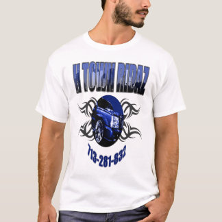 Camiseta ROUPA da CIDADE RIDAZ de H - azul DE ALTA