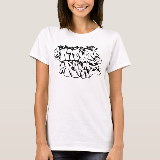 Camiseta ROUPA da CIDADE RIDAZ de H - preto DE ALTA (Frente)