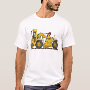 Camiseta Roupa da construção da máquina escavadora do motor