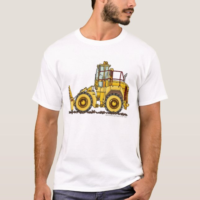 Camiseta Roupa da construção do compressor da operação de (Frente)