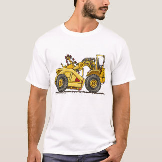 Camiseta Roupa da construção do raspador da bandeja do