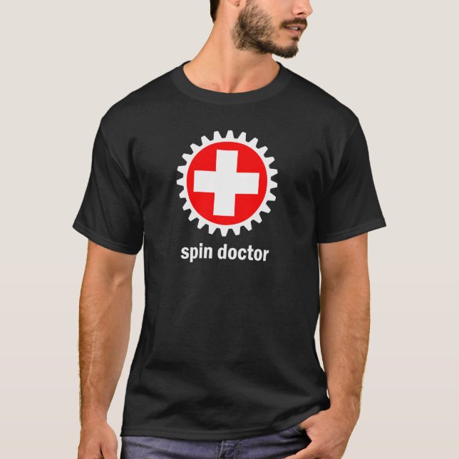 Camiseta Roupa da obscuridade do spin doctor (Frente)