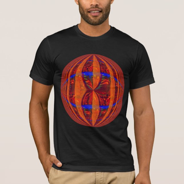 Camiseta roupa da Orb Red Round Americana (Frente)