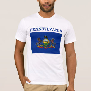 Camiseta Roupa da Pensilvânia State Flag American