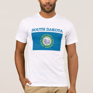 Camiseta Roupa da South Dakota State Flag American