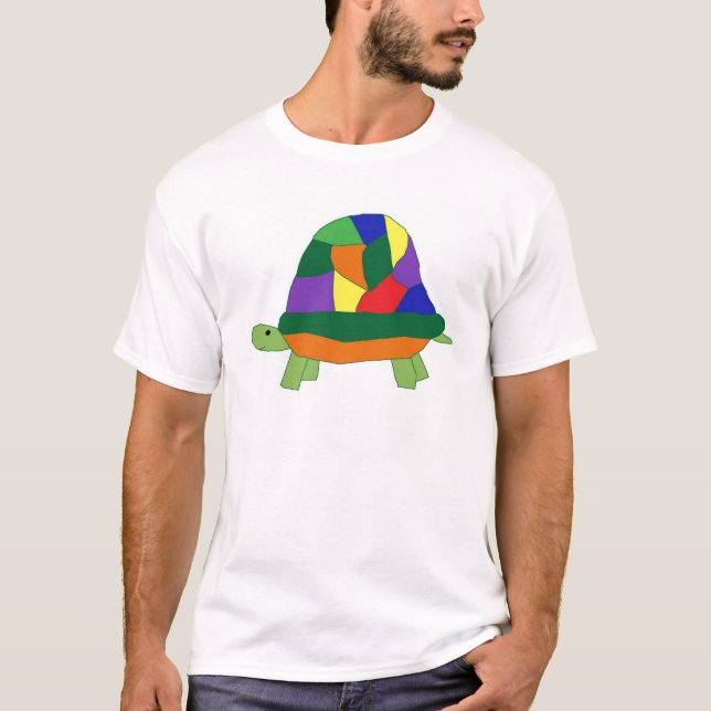 Camiseta Roupa da tartaruga do arco-íris (Frente)