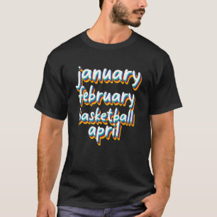 Camiseta Roupa de abril de fevereiro de Basquete