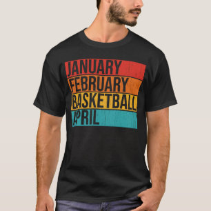 Camiseta Roupa de abril de fevereiro de Basquete
