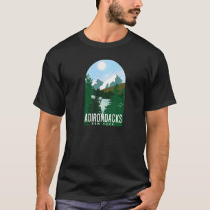 Camiseta Roupa de Acampamento e Caminhada nas Montanhas Adi
