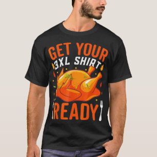 Camiseta Roupa de Ação de Graças para mulher jante Funny Ro