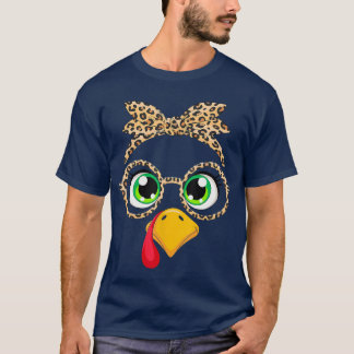 Camiseta Roupa de Ação de Graças para Mulheres Peru Leopard