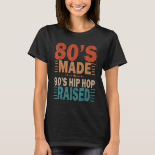 Camiseta Roupa de alto-passo de 90 anos 80 feito