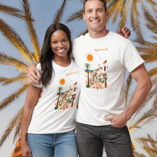 Camiseta Roupa de Ayamonte Espanha cidade branca outfit rou