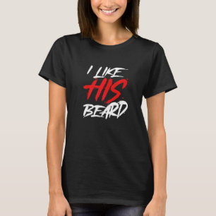Camiseta Roupa De Barba Gráfica Eu Gosto Da Barba Dele