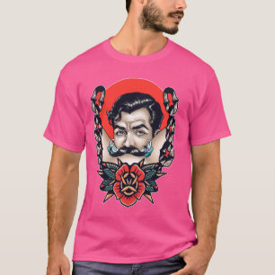 Camiseta Roupa de Bigode Engraçado Bigode de Barbeiro Engra