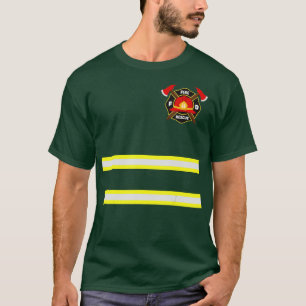 Camiseta Roupa de bombeiro ou de bombeiro