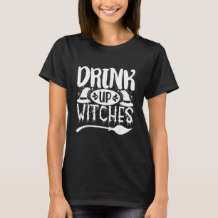 Camiseta Roupa De Bruxas De Halloween Para Mulheres Bebem B