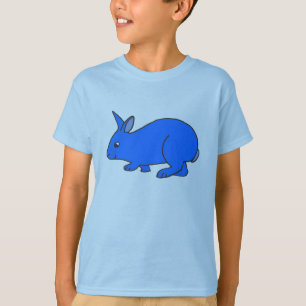 Camiseta Roupa de Bunny Azul