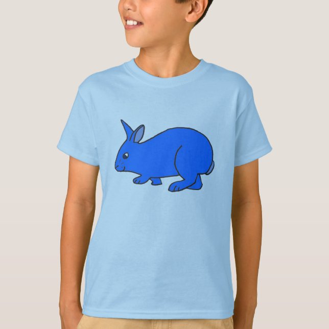 Camiseta Roupa de Bunny Azul (Frente)