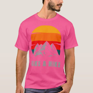 Camiseta Roupa de caminhada - Hikin de mochila de acampamen