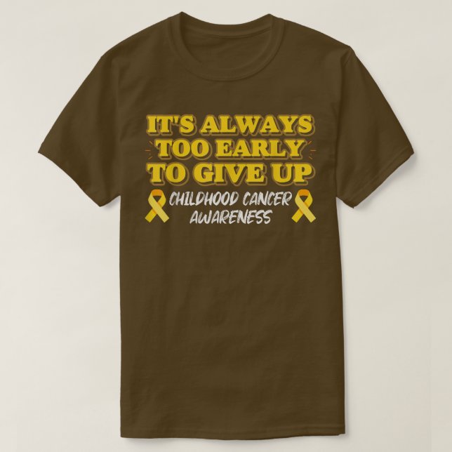 Camiseta Roupa de Cancer para a Guerra do Cancer de Infânci (Frente do Design)