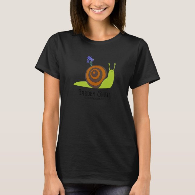 Camiseta Roupa de Caracol de Jardim Caracol (Frente)
