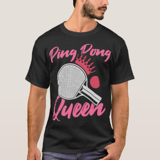 Camiseta Roupa de Clube de Jogador de Tênis de Mesa Ping Po