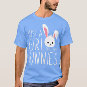 Camiseta Roupa De Coelho De Design, Só Uma Garota Que Ama