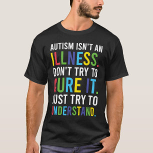 Camiseta Roupa de consciência autista o autismo não é uma d