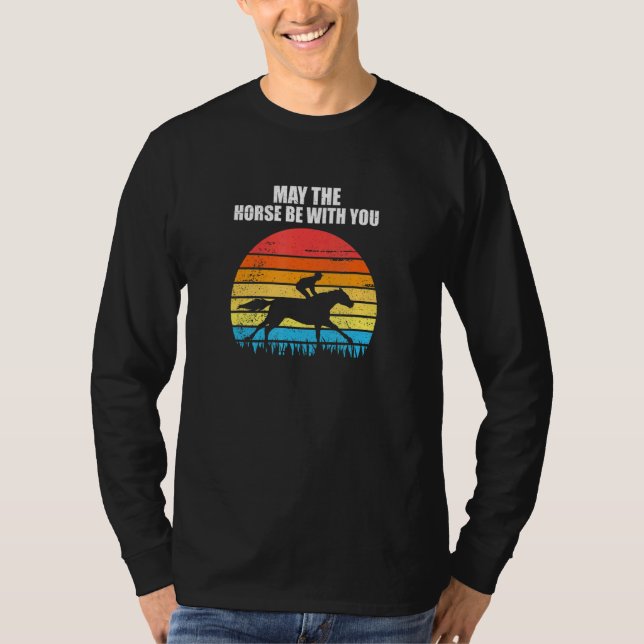 Camiseta Roupa de Corrida de Cavalo (Frente)