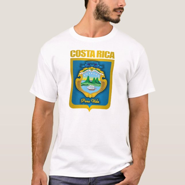 Camiseta roupa de "Costa Rica Dourado" (Frente)