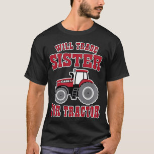Camiseta Roupa de Criança Case Ih - Troco Irmã Por Trator