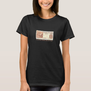 Camiseta Roupa De Cupão De Comida Retroativo Criado Para A