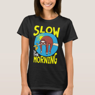 Camiseta Roupa de dormir feminina Preguiça Fofa Animal Lent