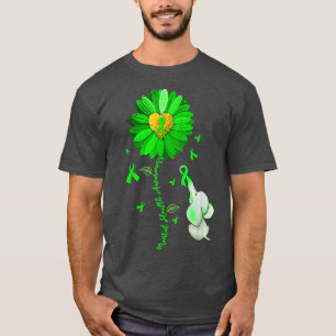 Camiseta Roupa De Elefante De Girassol Azul Espalha A Saúde