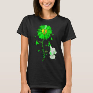 Camiseta Roupa De Elefante De Girassol Azul Espalha A Saúde