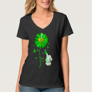 Camiseta Roupa De Elefante De Girassol Azul Espalha A Saúde