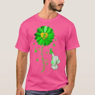 Camiseta Roupa De Elefante De Girassol Espalha A Saúde Ment